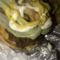 My dressed cheeseburger!