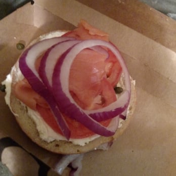 Einstein Bros. Bagels - Bagel Lox, overall 2/5. Poor salmon and no overall taste - Bagels Near Me - Plymouth, Michigan