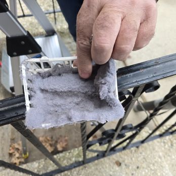 LusoPro - the inside of the screen that got clogged at the exterior of our building - Air Duct Cleaning Near Me