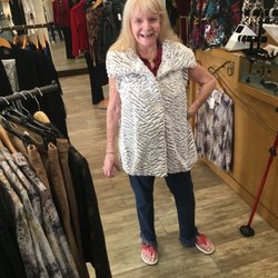 Le Chateau - My wife at 76 looking fine in Le Chateau's clothing