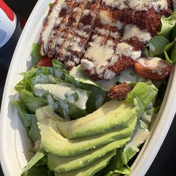 Kenji Burger - Chicken katsu salad - Japanese Near Me - Kilauea, Hawaii Kenji Burger - Chicken katsu salad - Japanese Near Me - Kilauea, Hawaii