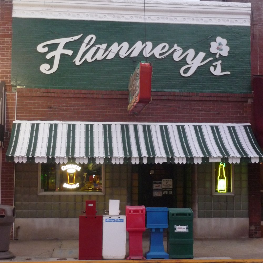 Flannery's Tavern - the front of the building - Pubs Near Me - Chesterton, Indiana