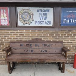 VFW 428 - Hand Crafted Bench Donated by Sauk Centre, Eagles Healing Nest