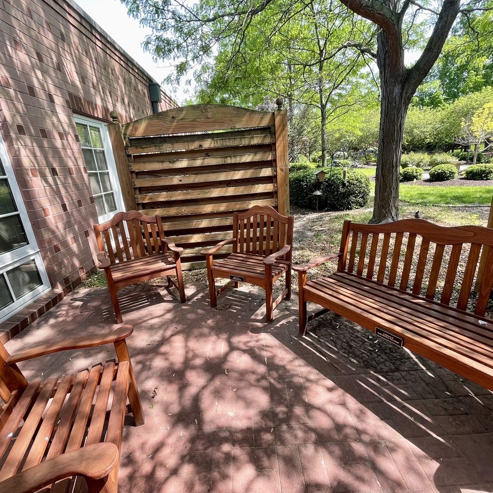 St Vincent Hospice - 5/12/22 Patio right outside of my Aunt's room - Hospice Near Me - Indianapolis, Indiana St Vincent Hospice - 5/12/22 Patio right outside of my Aunt's room - Hospice Near Me - Indianapolis, Indiana