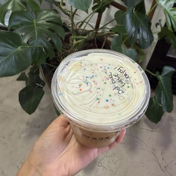 Bogue Inlet - Dot Cake Latte, a seasonal pick - Coffee & Tea Near Me - Emerald Isle, North Carolina Bogue Inlet - Dot Cake Latte, a seasonal pick - Coffee & Tea Near Me - Emerald Isle, North Carolina