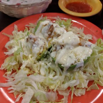 Avocado's - This was the Shrimp Stuffed Avocado - Mexican Near Me - Monroe, Louisiana Avocado's - This was the Shrimp Stuffed Avocado - Mexican Near Me - Monroe, Louisiana