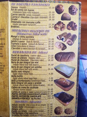 Menu photo 2 El Cafecito Puerto Escondido, OAX Menu photo 2 El Cafecito Puerto Escondido, OAX