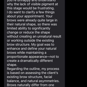 The Brow Boutique - This is Kathleen acknowledging that she did not ask me my opinion on how to do my permanent makeup whatsoever - Permanent Makeup Near Me The Brow Boutique - This is Kathleen acknowledging that she did not ask me my opinion on how to do my permanent makeup whatsoever - Permanent Makeup Near Me