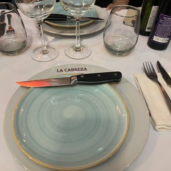 La Cabrera - Our very nice table setting - Steakhouses Near Me - Buenos Aires, C
