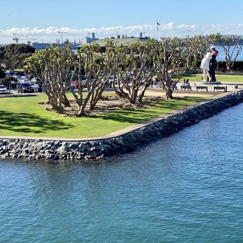 Embracing Peace - The Unconditional Surrender Statue site at the waterfront Tuna Wharf Park - Landmarks & Historical Buildings Near Me - San Diego, California