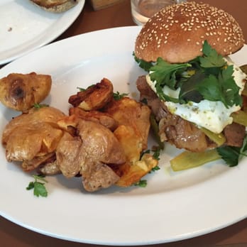 Vic's - Brisket and egg sandwich. Good sandwich. Prob needs a sauce. Approved - Italian Near Me - New York, New York