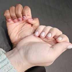 Vernon Nails Bar And Spa - I got pink nails and my partner got opal nails! Adorable!