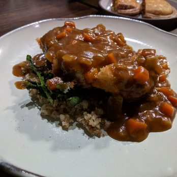 Lineage - Katsu curry, fried cauliflower, golden curry, "brown rice" - loved this. Total comfort food. - Asian Fusion Near Me - Wailea, Hawaii Lineage - Katsu curry, fried cauliflower, golden curry, "brown rice" - loved this. Total comfort food. - Asian Fusion Near Me - Wailea, Hawaii