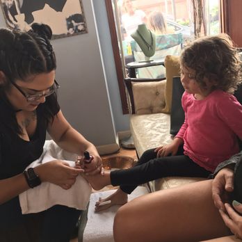 BE Polished - First pedicure and enjoying every minute! - Eyelash Service Near Me - Coronado, California