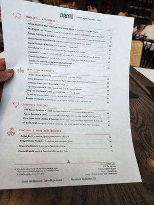 Menu photo 1 Dante Omaha, NE Menu photo 1 Dante Omaha, NE