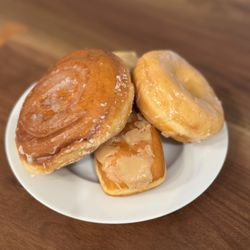 Dunkin' - Cinnamon Roll, Glazed Donut, Maple Bar