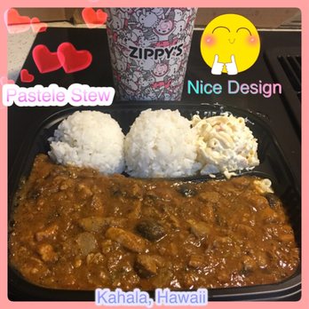 Zippy's Kahala - Pastele Stew, Macaroni Salad, Rice and a Large Fruit Punch 1/21/2019 - Diners Near Me - Honolulu, Hawaii Zippy's Kahala - Pastele Stew, Macaroni Salad, Rice and a Large Fruit Punch 1/21/2019 - Diners Near Me - Honolulu, Hawaii