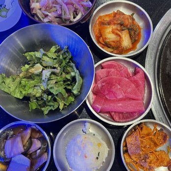 Gogiville - Some banchan. Soup & egg not pictured. - Barbeque Near Me - Centreville, Virginia Gogiville - Some banchan. Soup & egg not pictured. - Barbeque Near Me - Centreville, Virginia