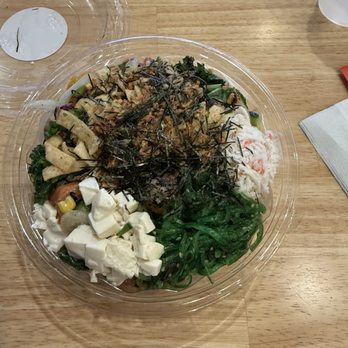 Pokeworks - Regular tuna and salmon bowl with all the extras! - Poke Near Me - Irvine, California Pokeworks - Regular tuna and salmon bowl with all the extras! - Poke Near Me - Irvine, California