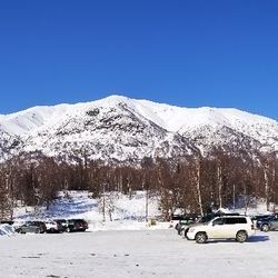 Government Peak Recreation Area - View from the parking lot mid-March