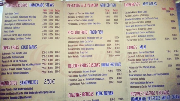 Menu photo 1 La Sevillanía Seville, SE