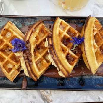 Clementine - Cornmeal Buttermilk Waffle - Mediterranean Near Me - Yountville, California Clementine - Cornmeal Buttermilk Waffle - Mediterranean Near Me - Yountville, California