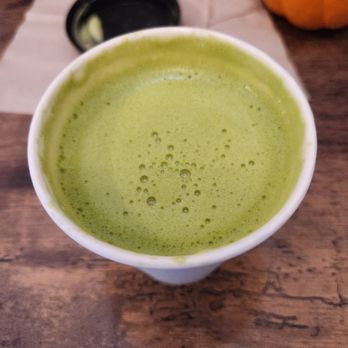 Cinnamon Roll Bakery and Cafe - Matcha with oat milk. Skip it. Very bitter. - Coffee & Tea Near Me - Mariposa, California Cinnamon Roll Bakery and Cafe - Matcha with oat milk. Skip it. Very bitter. - Coffee & Tea Near Me - Mariposa, California
