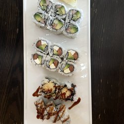 Sushi Yoshi Steak Stone & Seafood House - California Roll Philadelphia Roll Chicken Tempura Roll