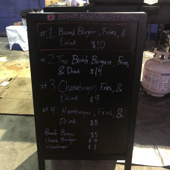 Bomb Burger - Updated menu! They have fries now! - Burgers Near Me Bomb Burger - Updated menu! They have fries now! - Burgers Near Me