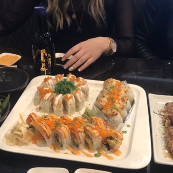 Taiko Sushi - Dinner For 2 Special Option 1, with Apple Blossom, Lion King and Samurai Rolls. Served with Edamame and Teriyaki Chicken! - Sushi Bars Near Me - Folsom, California Taiko Sushi - Dinner For 2 Special Option 1, with Apple Blossom, Lion King and Samurai Rolls. Served with Edamame and Teriyaki Chicken! - Sushi Bars Near Me - Folsom, California