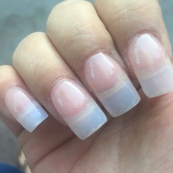Luxe 9 Nails and Spa - They did a horrible job these are suppose to be gel tips. - Nail Salons Near Me - Corona, California