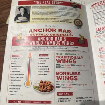 Anchor Bar - Menu - Sports Bars Near Me - College Station, Texas