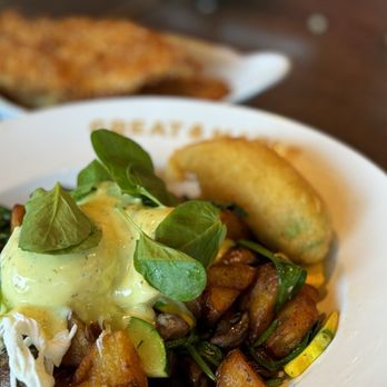 Great Maple San Diego - Squash blossom vegetables with hollandaise. - Breakfast & Brunch Near Me - San Diego, California