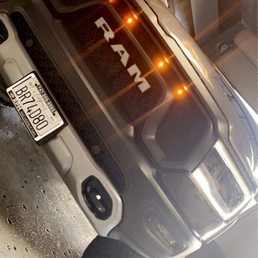 The grill lights