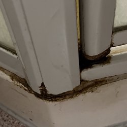 Fletcher Hotel Exploitaties - Mold problem and the shower smelled like sour sewage. The toilet button was falling off the wall, and the whole bathroom was disgusting.