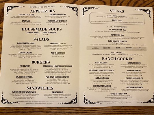 Menu photo 5 Hamley Steakhouse & Saloon Pendleton, OR