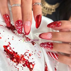 Obsession Beauty Salon Nail & Spa - Nail art for Christmas
