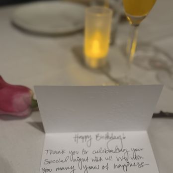 Sabor & Sazon - Sweet handwritten birthday note card - Italian Near Me - Paso Robles, California Sabor & Sazon - Sweet handwritten birthday note card - Italian Near Me - Paso Robles, California