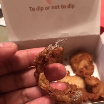 Chick-fil-A - Ordered 8 piece chicken nuggets and i find fried plastic in my chicken. - Fast Food Near Me - Simi Valley, California Chick-fil-A - Ordered 8 piece chicken nuggets and i find fried plastic in my chicken. - Fast Food Near Me - Simi Valley, California