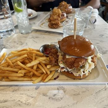 Great Maple - Hot Honey Fried Chicken Sandwich - New American Near Me - Newport Beach, California