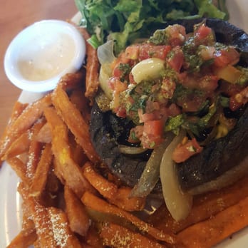 Veggie Grill by Next Level - Portobello mushroom burger with fries - Sandwiches Near Me - El Segundo, California Veggie Grill by Next Level - Portobello mushroom burger with fries - Sandwiches Near Me - El Segundo, California