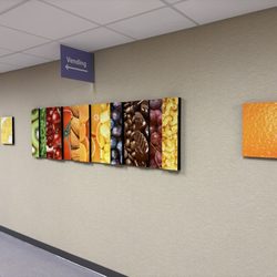 Park Nicollet Heart & Vascular Center - Fruity art wall.
