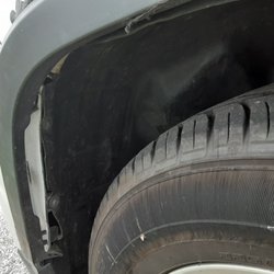 Dotterer's Auto Service - The inside fender was damaged after wheel broke off .