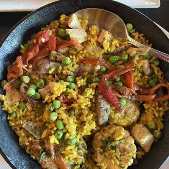 Oyo - Paella Oyo Meat in every bite. Seasoned well and I asked for extra hot sauce which lifted the spicy level. - Latin American Near Me - Pleasanton, California