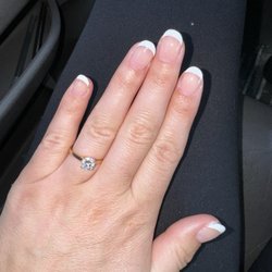 Utopia Nails & Spa - Mount Pleasant - Fill-in gel with French tips.