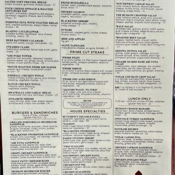 The Hudson - Menu - Cocktail Bars Near Me - Sedona, Arizona The Hudson - Menu - Cocktail Bars Near Me - Sedona, Arizona