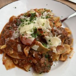 Wild boar tagliatelle