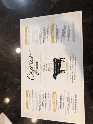 Menu photo 6 Cyrus Steakhouse Tulsa Tulsa, OK Menu photo 6 Cyrus Steakhouse Tulsa Tulsa, OK