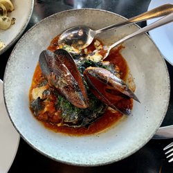 Del Posto - Squid ink lasagna