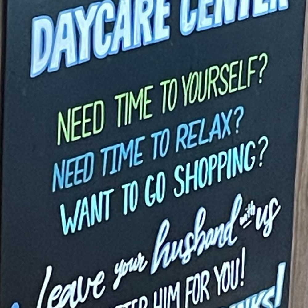 Hy-Vee Market Grille - Funny Sign behind the bar - American Near Me - Olathe, Kansas